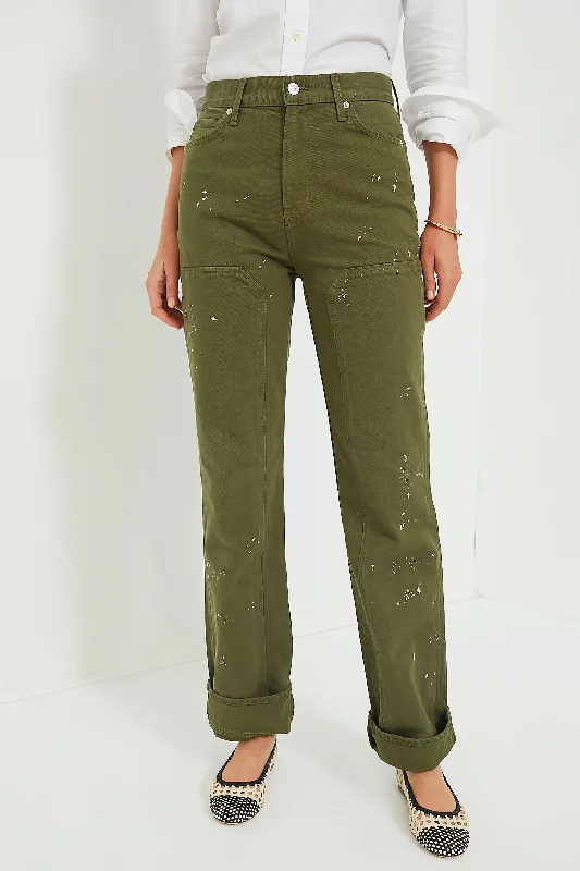 Army Dylan Paint Splatter Pant with Patch