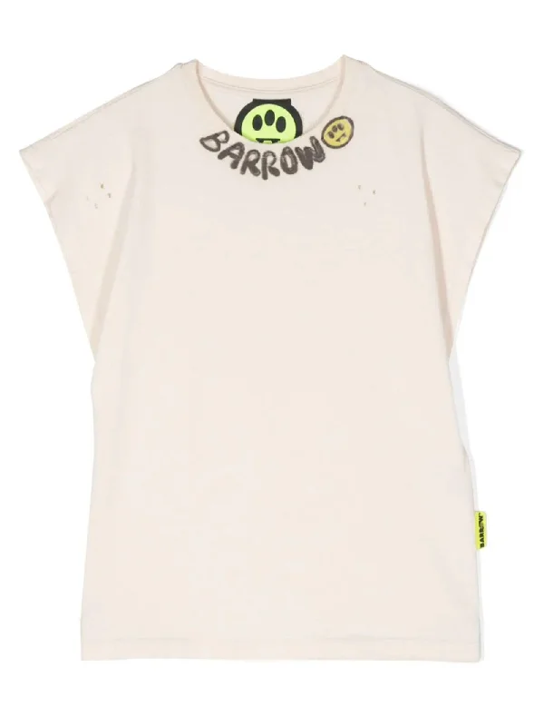 T-Shirt in beige cotton