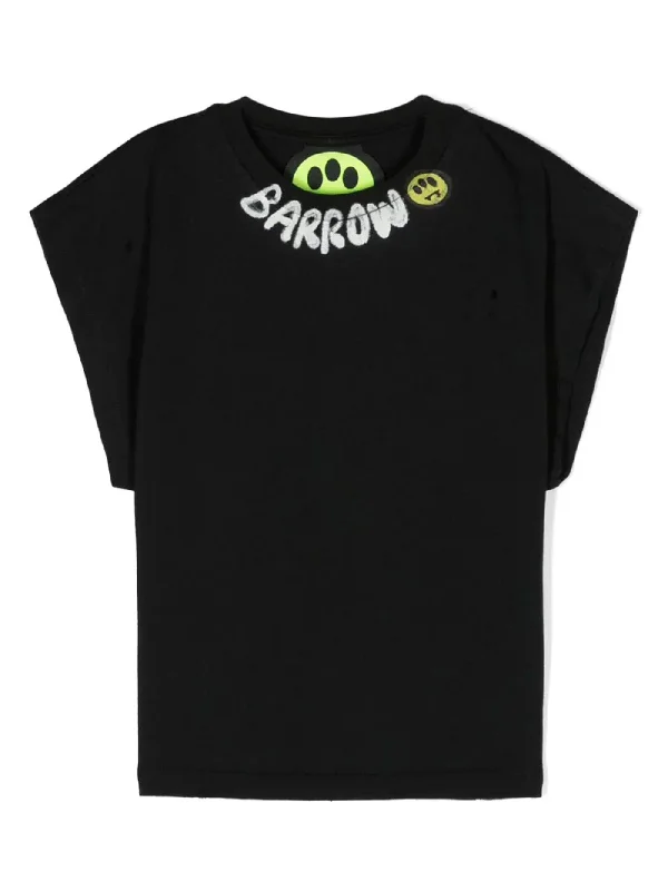 T-Shirt in black cotton