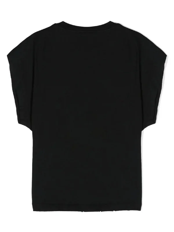 T-Shirt in black cotton