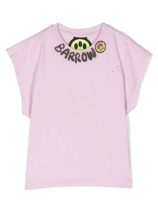 T-Shirt in rose-pink cotton