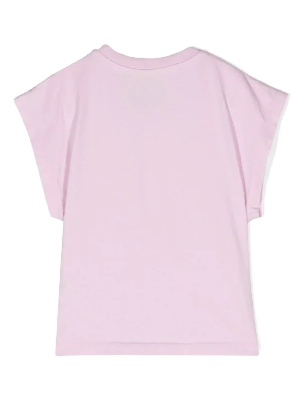 T-Shirt in rose-pink cotton