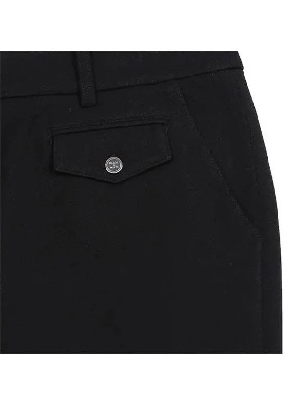 Women s TR basic fit 10cm pants 5054LXWP BLACK