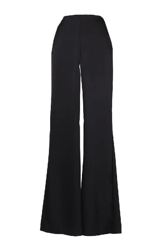 BLACK MILA HIGH-RISE FLARE PANTS