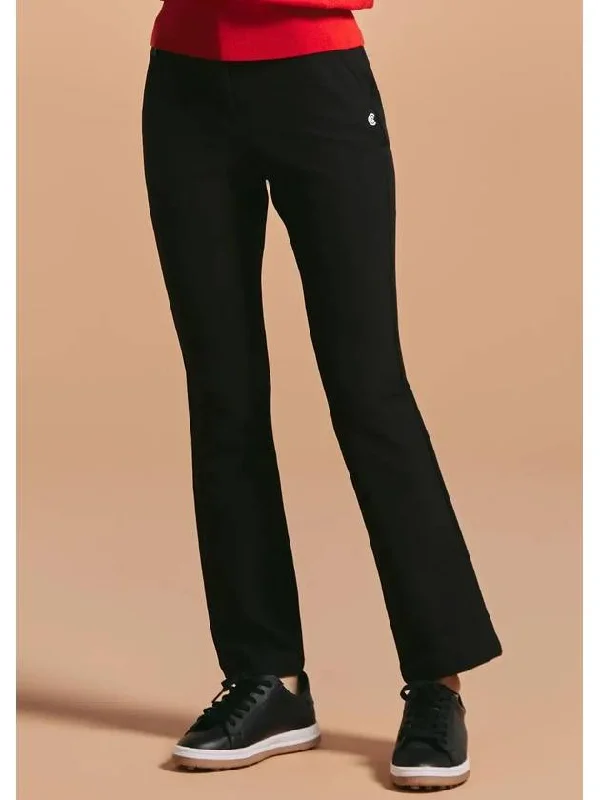 Women s Banded Stretch Bootcut Pants Black