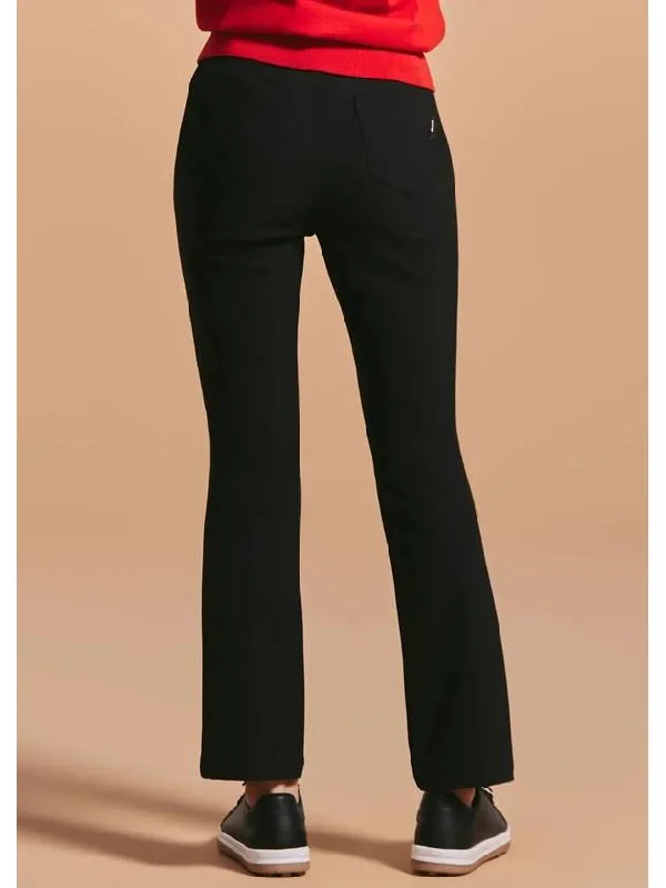 Women s Banded Stretch Bootcut Pants Black