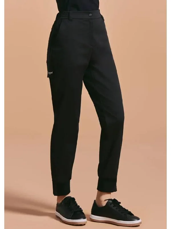 Women s Cotton Blend Deformable Pocket Jogger Pants Black