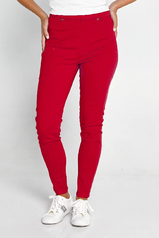 Denver Jeggings - Red