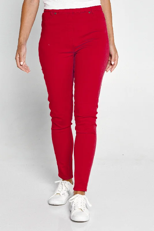 Denver Jeggings - Red