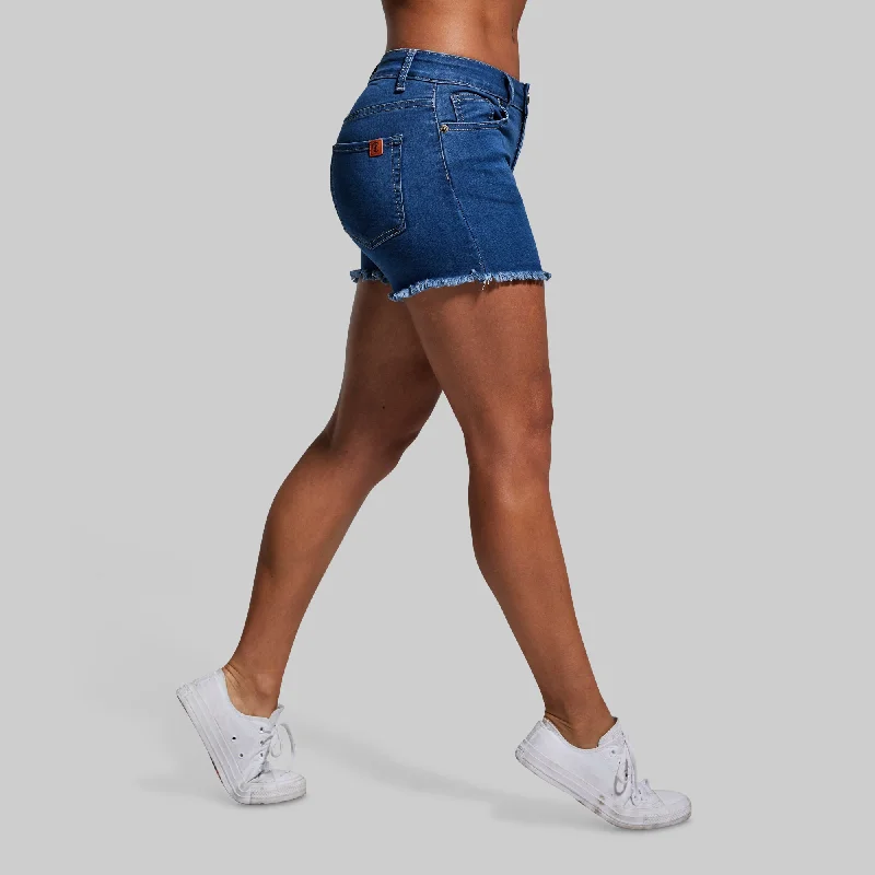 FLEX Stretchy Jean Short (Mid Wash)