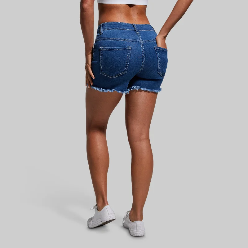 FLEX Stretchy Jean Short (Mid Wash)