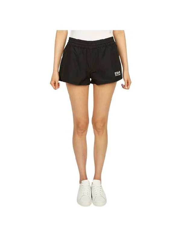 Women's Logo Print Shorts Black