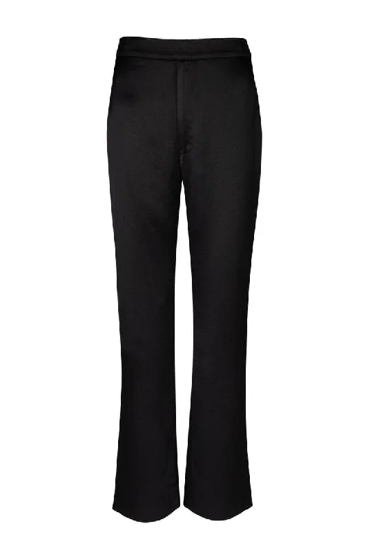 IDA BLACK HIGH-RISE PANTS