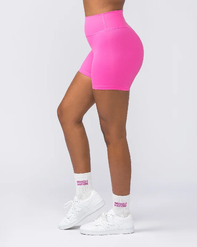 Instinct Scrunch Midway Shorts - Neon Bubblegum