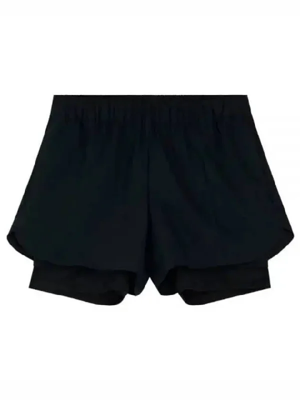 Women's Mila Mid-Rise Waist Shorts Black