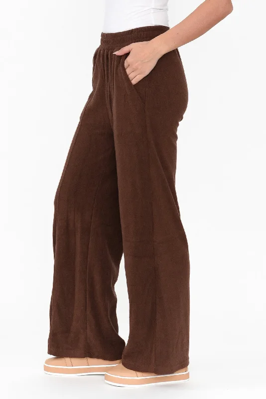 Jessa Chocolate Terry Pants