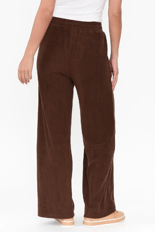 Jessa Chocolate Terry Pants