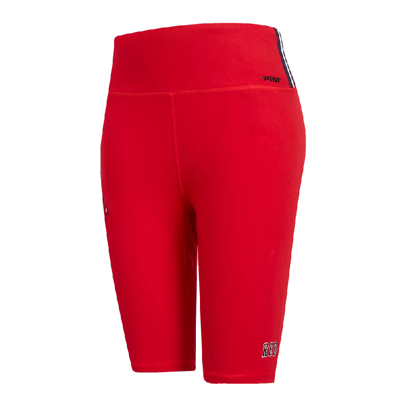 MLB BOSTON RED SOX CLASSIC WOMEN'S CTN BIKE SHORT (RED)