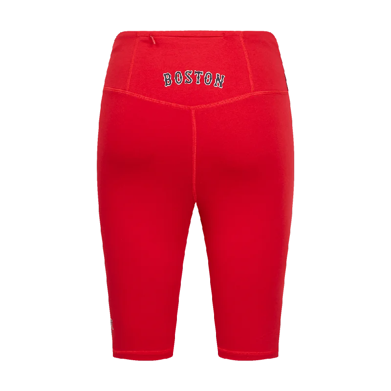 MLB BOSTON RED SOX CLASSIC WOMEN'S CTN BIKE SHORT (RED)