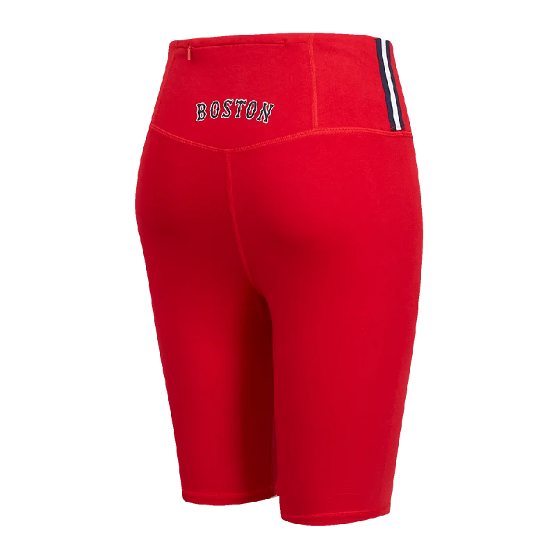 MLB BOSTON RED SOX CLASSIC WOMEN'S CTN BIKE SHORT (RED)