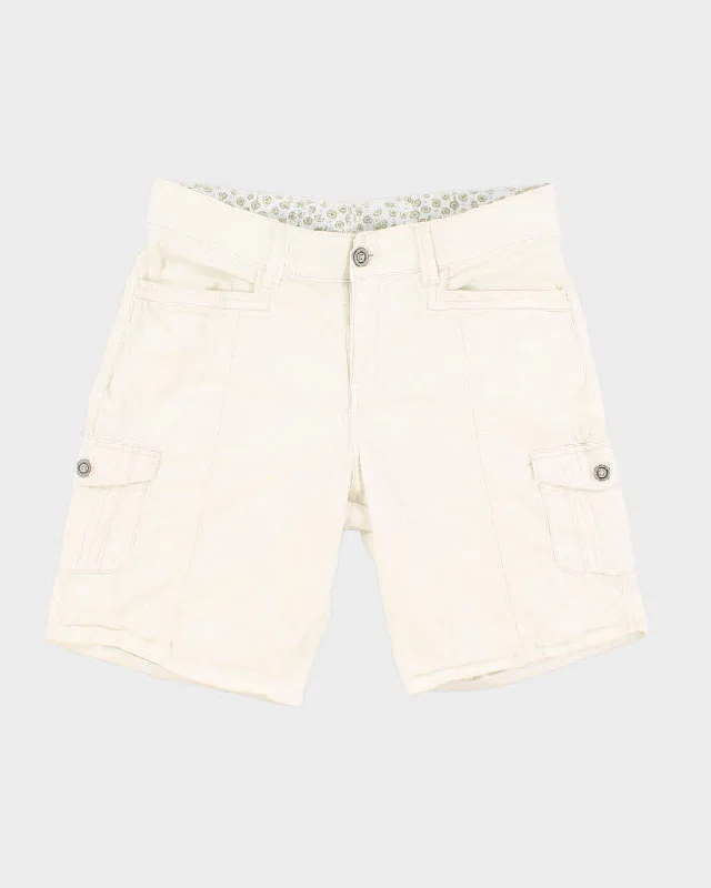 Levi White Cargo Shorts - W36