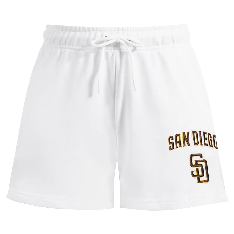 MLB SAN DIEGO PADRES CLASSIC WOMEN'S FLC SHORT (WHITE)