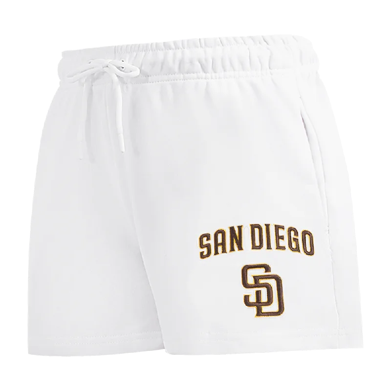 MLB SAN DIEGO PADRES CLASSIC WOMEN'S FLC SHORT (WHITE)