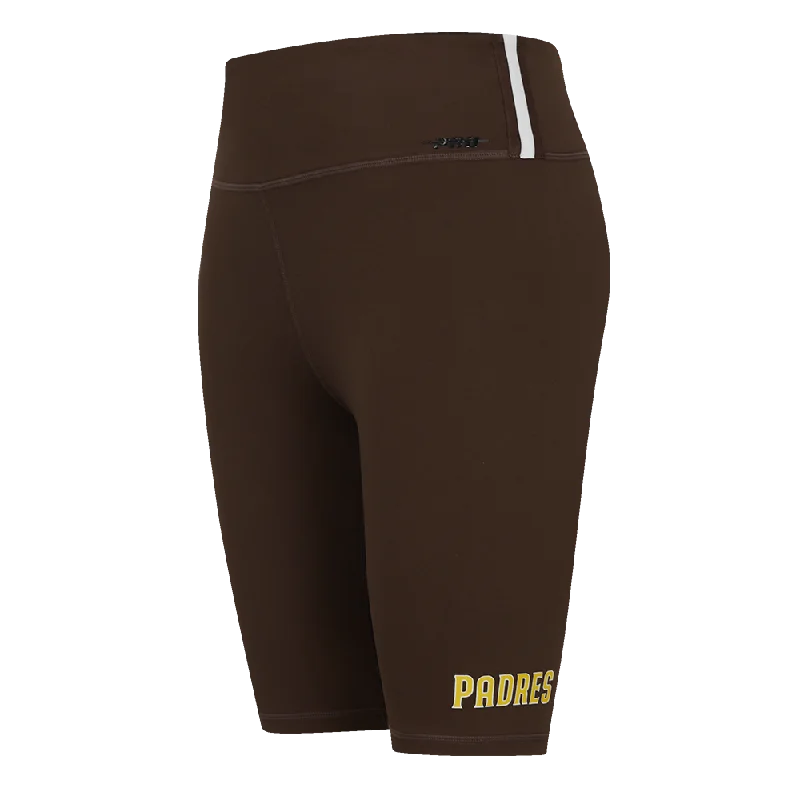 MLB SAN DIEGO PADRES CLASSIC WOMEN'S CTN BIKE SHORT (BROWN)