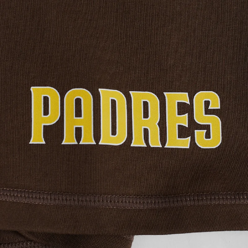 MLB SAN DIEGO PADRES CLASSIC WOMEN'S CTN BIKE SHORT (BROWN)