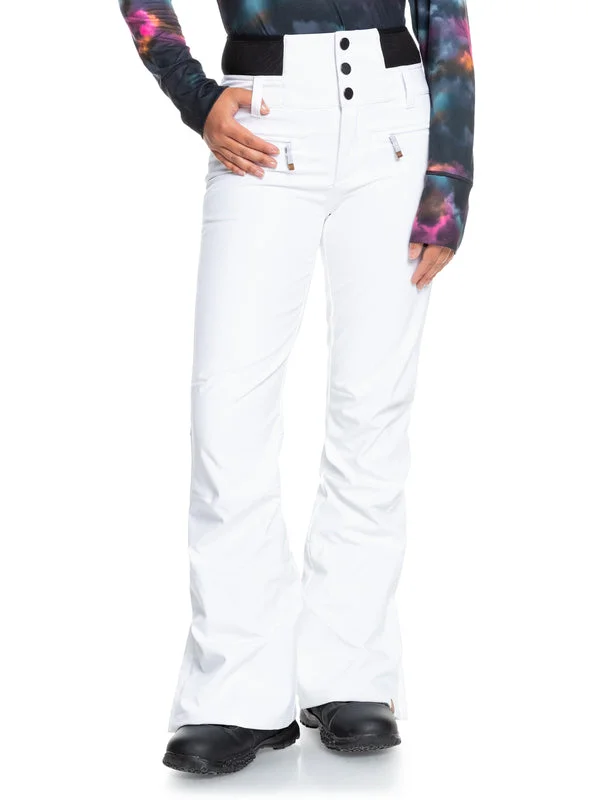 Roxy Rising High Womens Pants Bright White