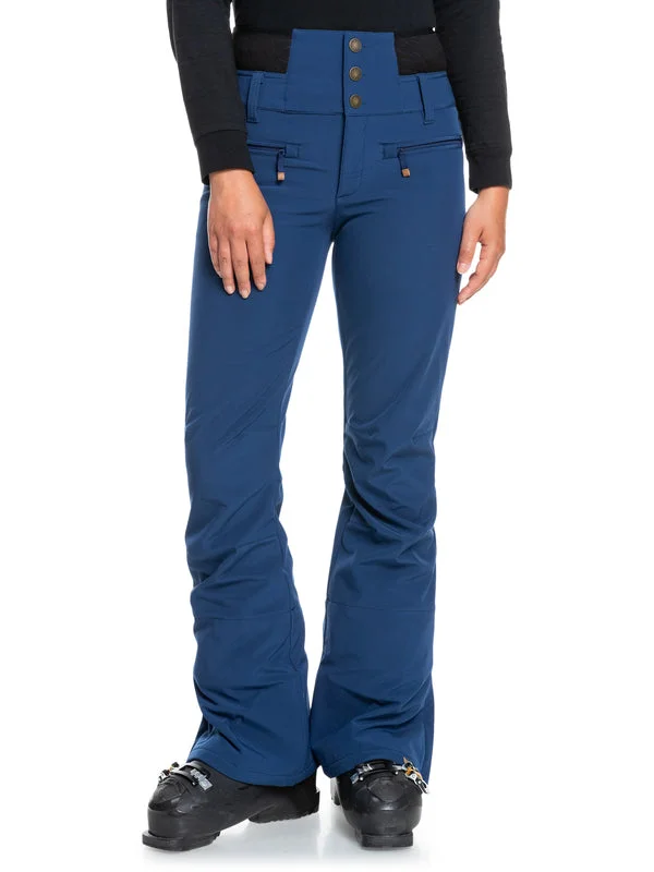 Roxy Rising High Womens Pants Medieval Blue