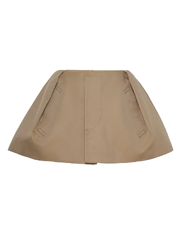 Cotton Gabardine Shorts