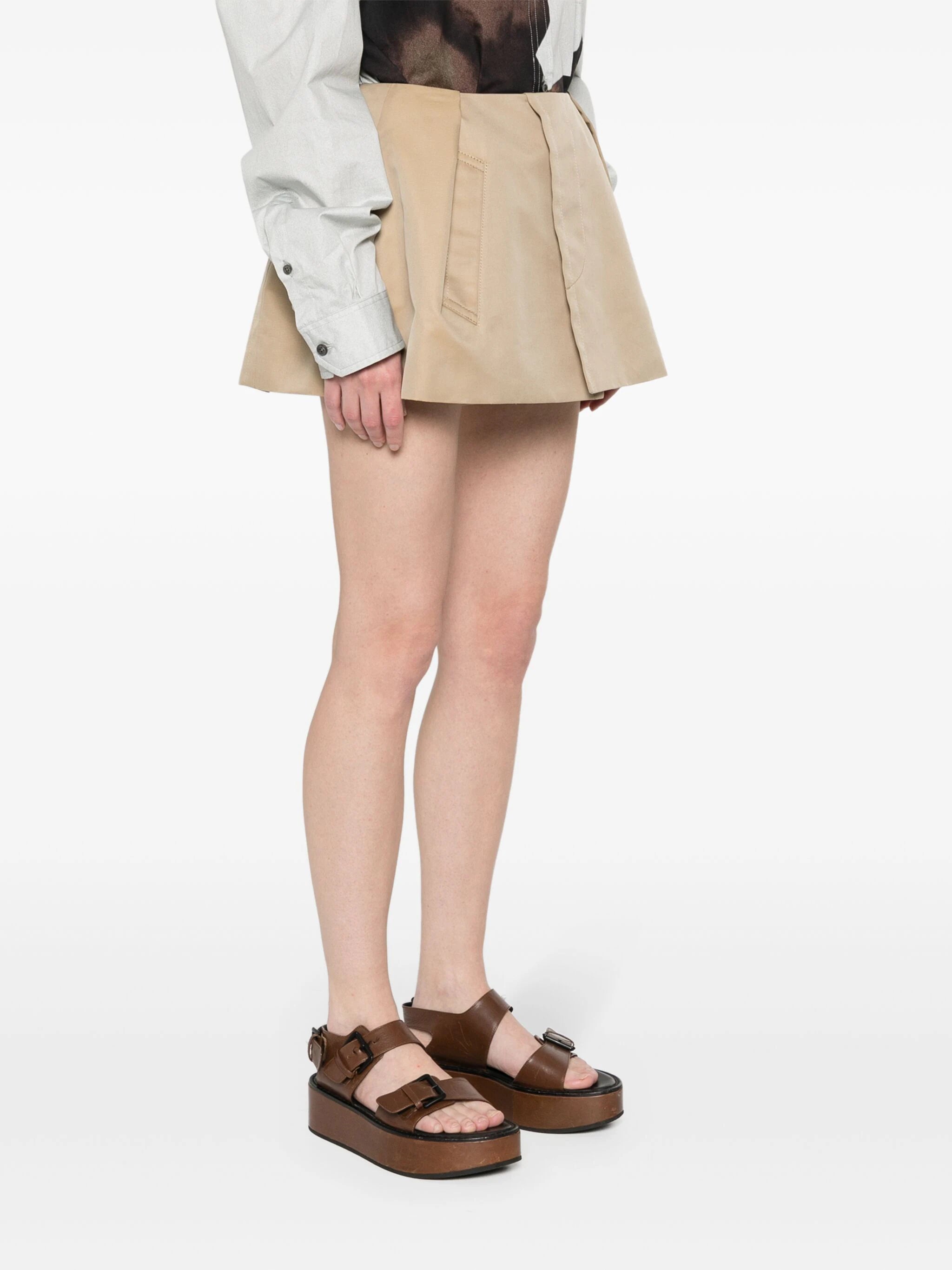 Cotton Gabardine Shorts