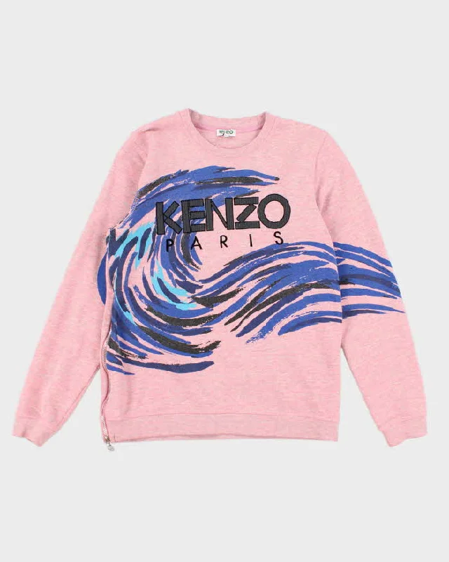 Womens Kenzo Pink Waves Sweatshirt - S