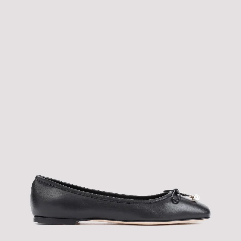 JIMMY CHOO Elegant Black Ballerina Flats for Women - SS24 Collection