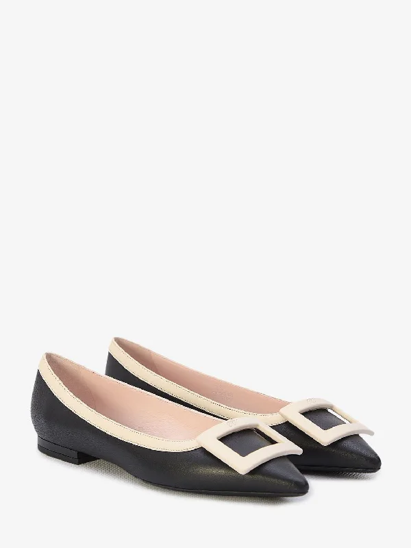 ROGER VIVIER Chic Ballet Flats with Iconic Buckle