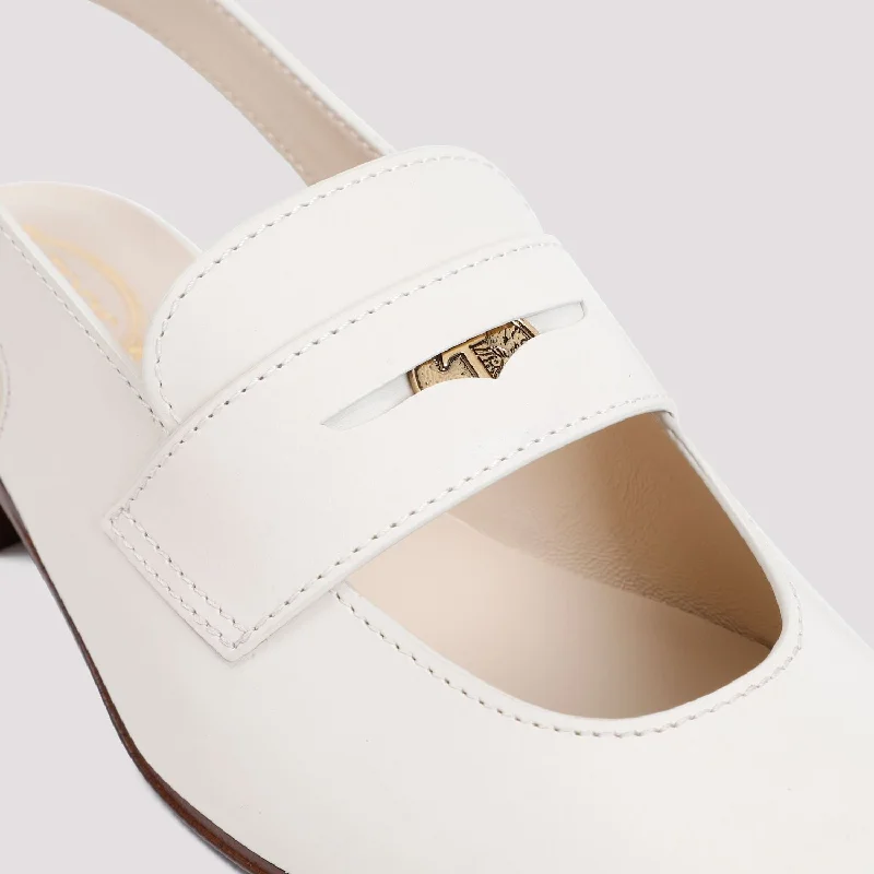 TOD'S White Cut Out Penny Loafers for Women - SS24 Collection