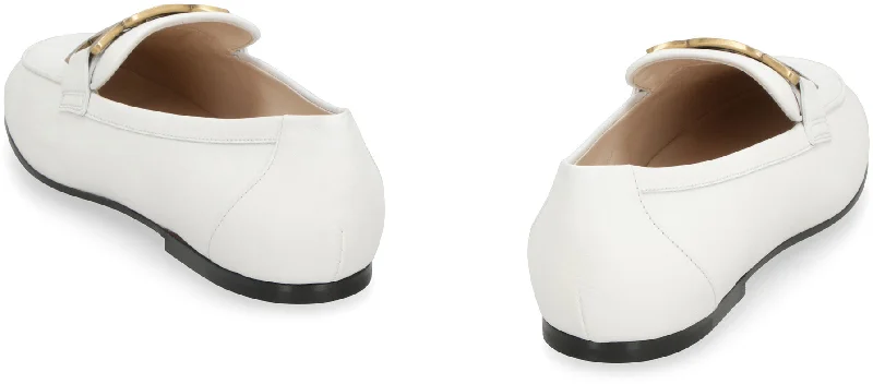 TOD'S Women's White Leather Loafers - SS23